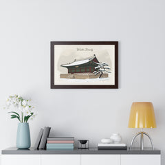 Korea -  Winter Serenity Framed Horizontal Poster  - StyleMZ