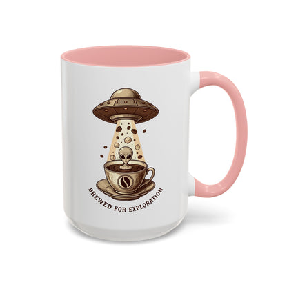 Brewed for exploration Accent Coffee Mug (11, 15oz) - StyleMZ - Stylemz