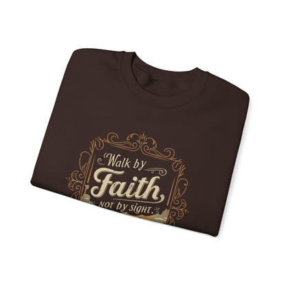 Walk by Faith Unisex Heavy Blend™ Crewneck Sweatshirt