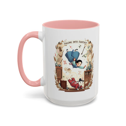 Falling into fantasy Accent Coffee Mug (11, 15oz) - StyleMZ