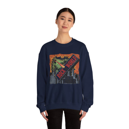 Rock the world Unisex Heavy Blend™ Crewneck Sweatshirt - StyleMZ - Stylemz