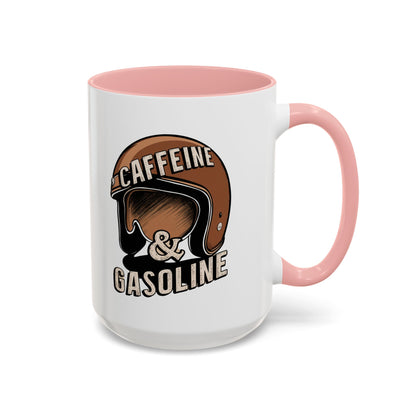 Caffein $ Gasoline Accent Coffee Mug (11, 15oz) - StyleMZ