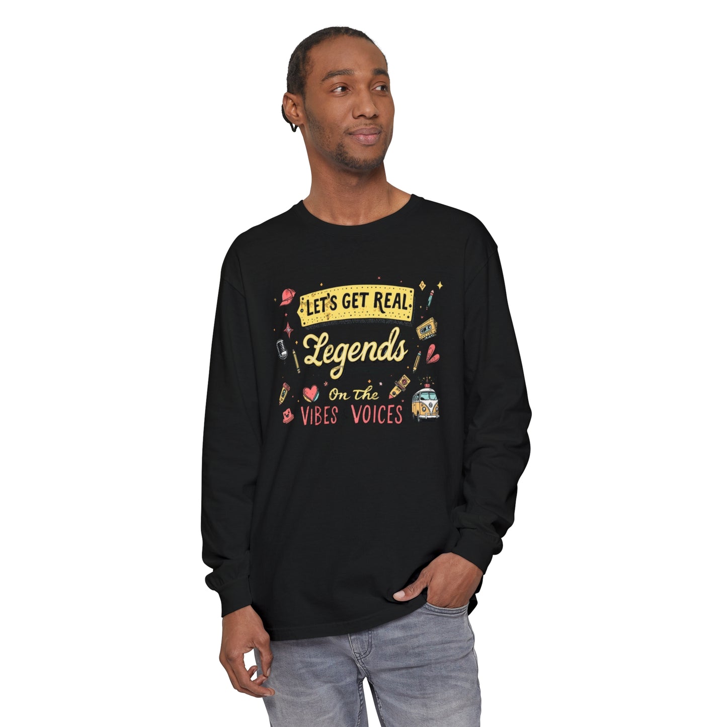 Legends Unisex Garment-dyed Long Sleeve T-Shirt - StyleMZ