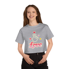 Corea - Camiseta corta Heritage para mujer Love Champion - StyleMZ 