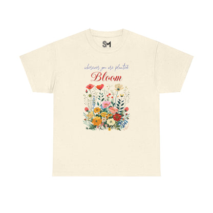 Bloom Unisex Heavy Cotton Tee - StyleMZ