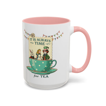 It is always time for tea Accent Coffee Mug (11, 15oz) - StyleMZ