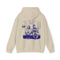 Sudadera con capucha unisex de mezcla pesada Find Rest on the Journey - Corea - StyleMZ 