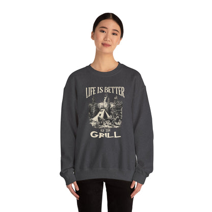 Life is better Unisex Heavy Blend™ Crewneck Sweatshirt - StyleMZ