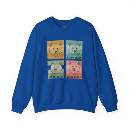 Crewneck Sweatshirt -  Retro bears