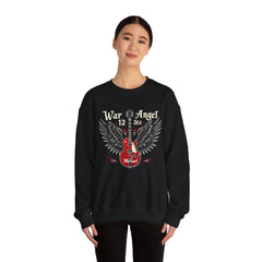 Sudadera unisex de cuello redondo de mezcla pesada Korea - War Angel - StyleMZ 