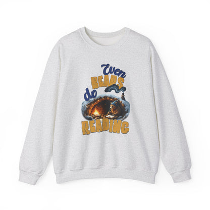 Even bears do reading Unisex Heavy Blend™ Crewneck Sweatshirt - StyleMZ