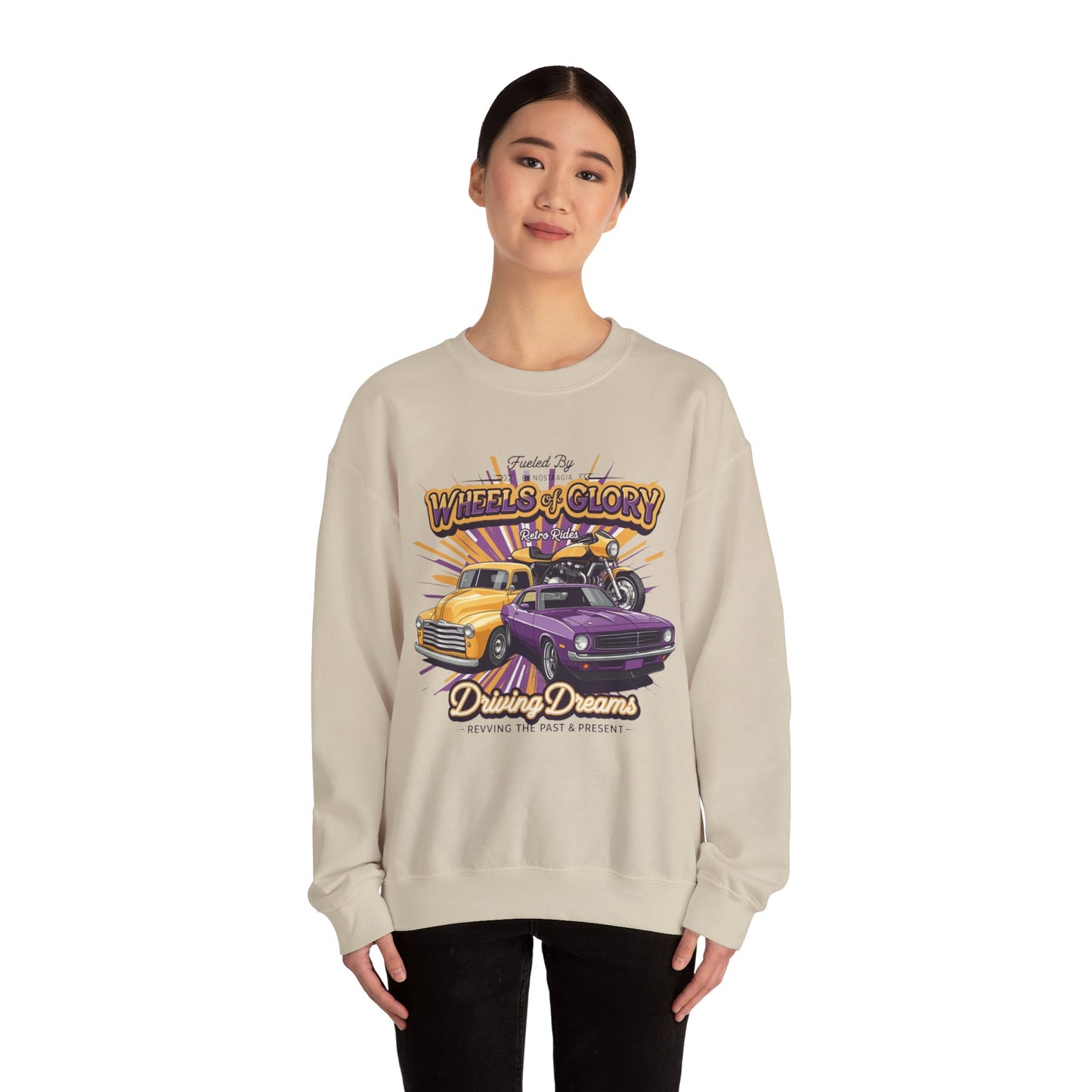 WHEELS OF GLORY Unisex Heavy Blend™ Crewneck Sweatshirt - StyleMZ