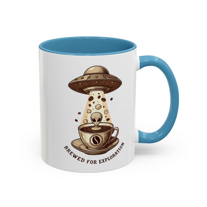 Brewed for exploration Accent Coffee Mug (11, 15oz) - StyleMZ - Stylemz