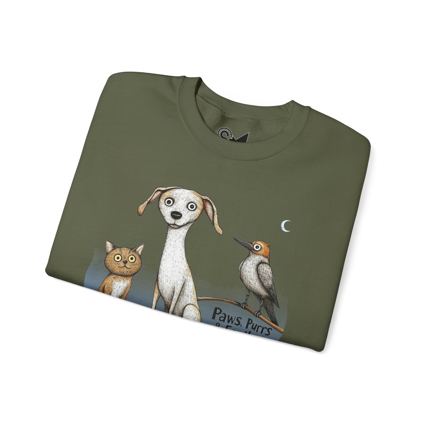 Paws, Purrs & Feathers Unisex Heavy Blend™ Crewneck Sweatshirt