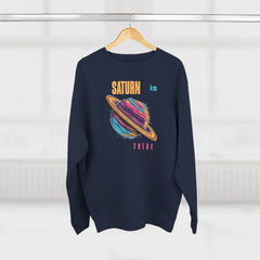 Saturn is there Unisex Crewneck Sweatshirt  - StyleMZ