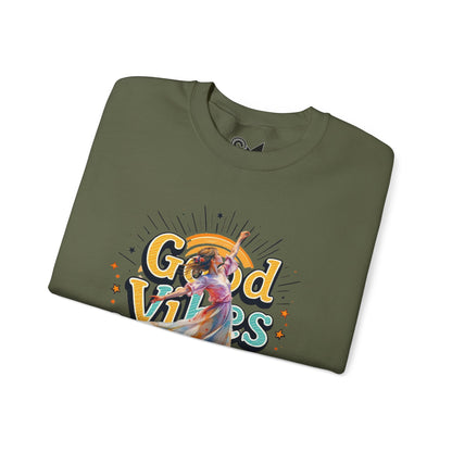 Good vibes only Unisex Heavy Blend™ Crewneck Sweatshirt - StyleMZ - Stylemz