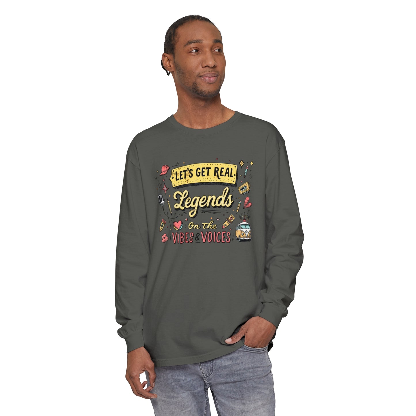 Legends Unisex Garment-dyed Long Sleeve T-Shirt - StyleMZ