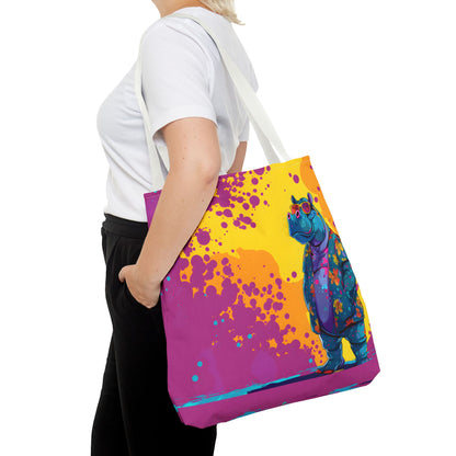 Stylish Hippo Tote Bag (AOP) - StyleMZ