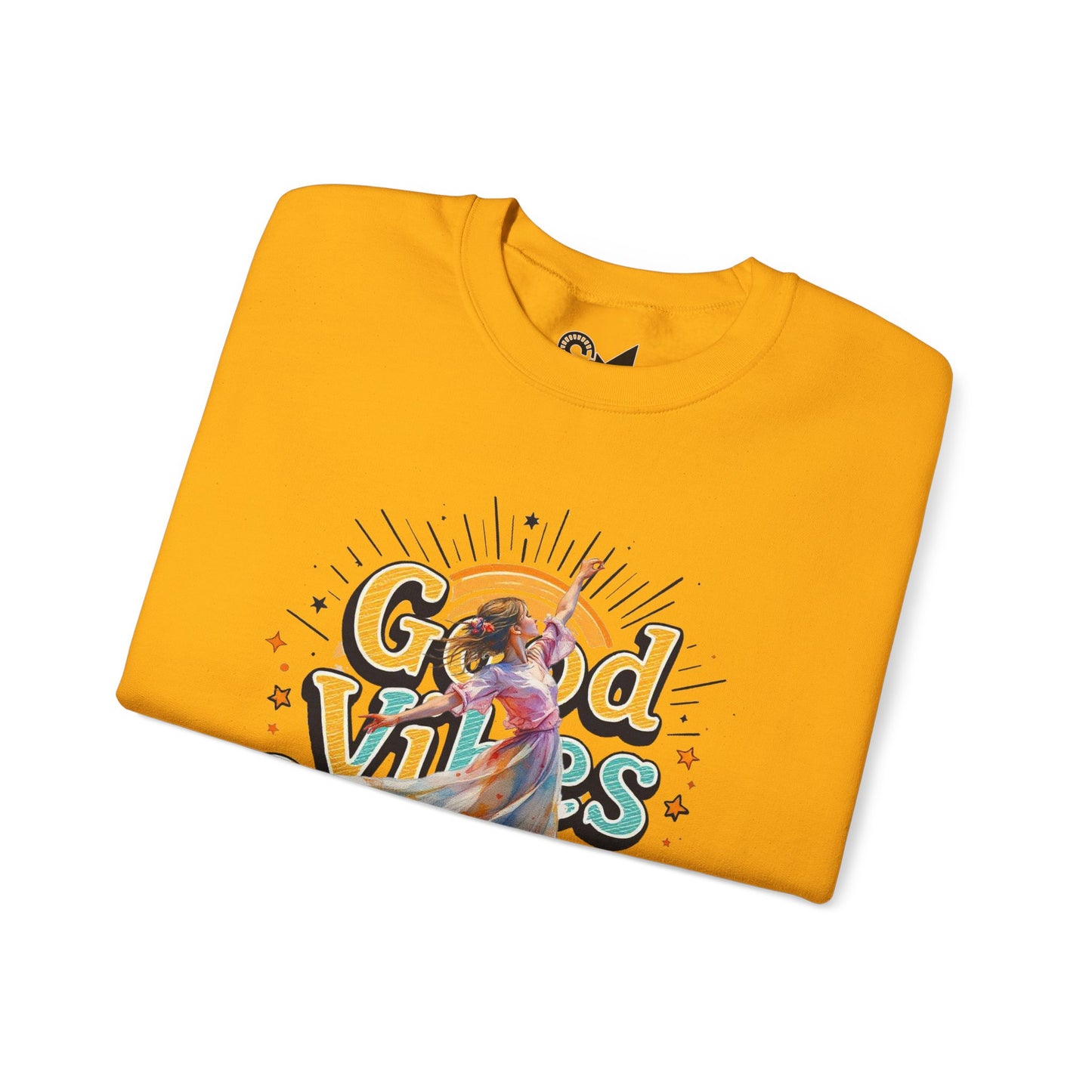 Good vibes only Unisex Heavy Blend™ Crewneck Sweatshirt - StyleMZ