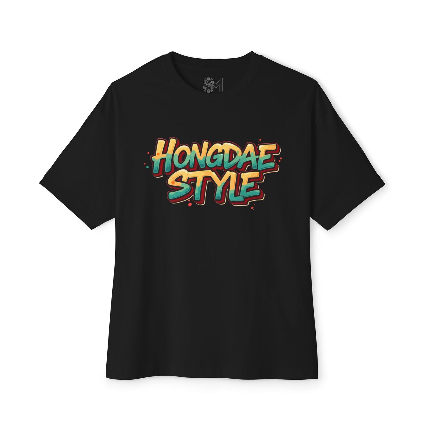 Hongdae style Unisex Oversized Boxy Tee - StyleMZ