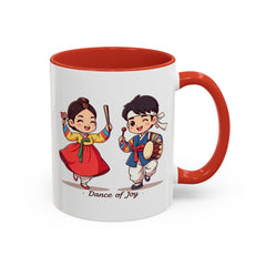 Korea -  Dance of joy Accent Coffee Mug (11, 15oz)  - StyleMZ