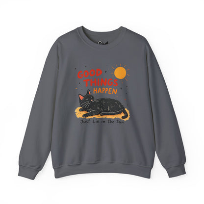 Good things happen Unisex Heavy Blend™ Crewneck Sweatshirt