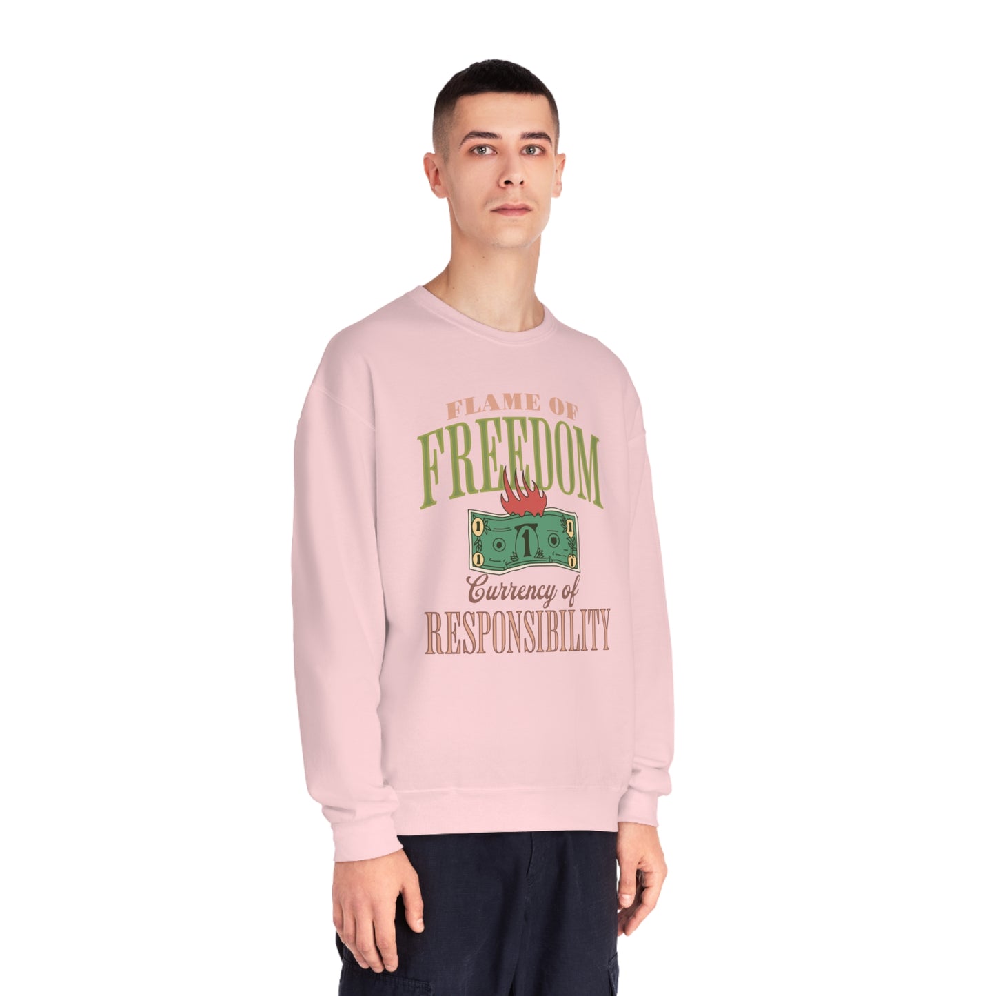 Korea -  Currency of freedom Unisex NuBlend® Crewneck Sweatshirt  - StyleMZ