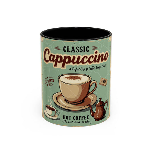 Korea -  Classic Cappuccino Accent Coffee Mug (11, 15oz)  - StyleMZ