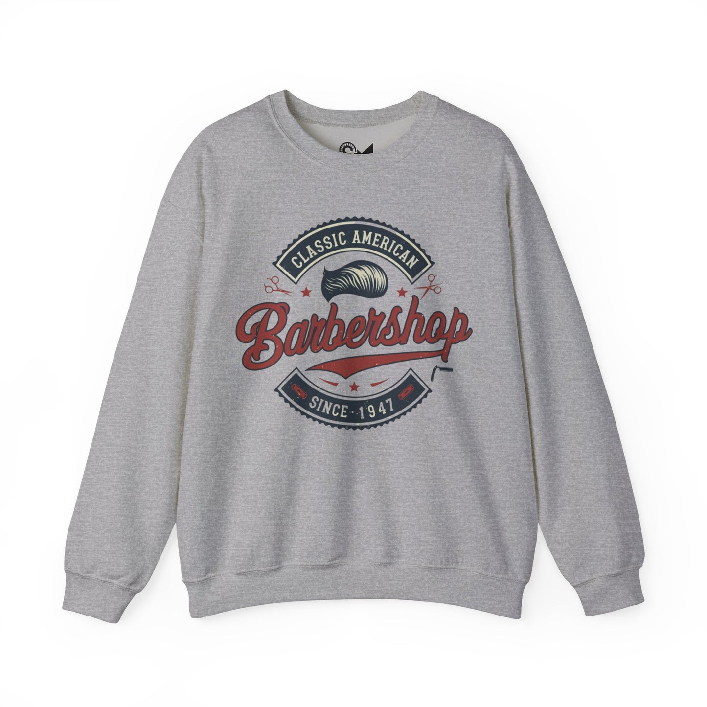 Classic American barbershop Unisex Heavy Blend™ Crewneck Sweatshirt - StyleMZ