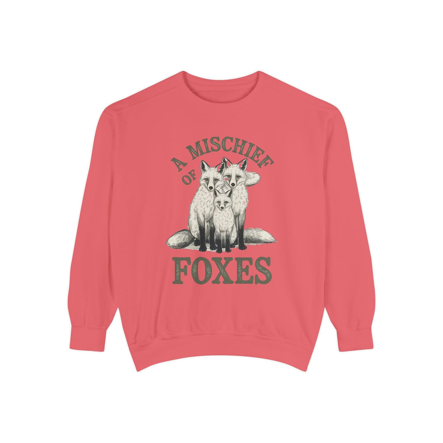 A mischief of Foxes Unisex Garment-Dyed Sweatshirt - StyleMZ