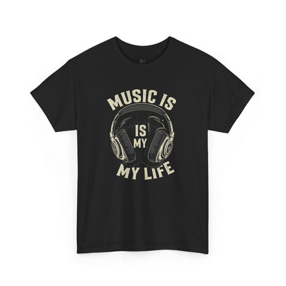 Music is my life Unisex Heavy Cotton Tee - Stylemz