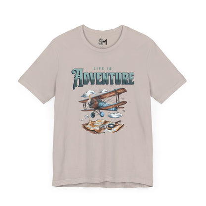 Life is adventure Unisex Jersey Short Sleeve Tee - Stylemz