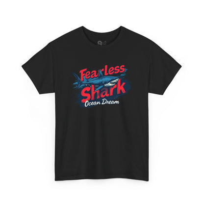 Fearless shark Unisex Heavy Cotton Tee - StyleMZ