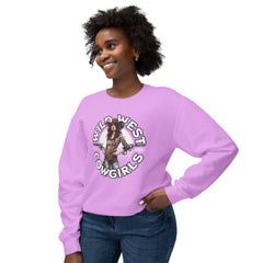 Wild West Cowgirls Unisex Lightweight Crewneck Sweatshirt  - StyleMZ