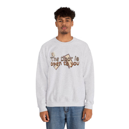 The door is open to you Unisex Heavy Blend™ Crewneck Sweatshirt - StyleMZ