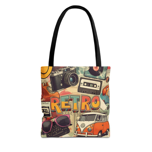 Retro Tote Bag (AOP) - StyleMZ - Stylemz