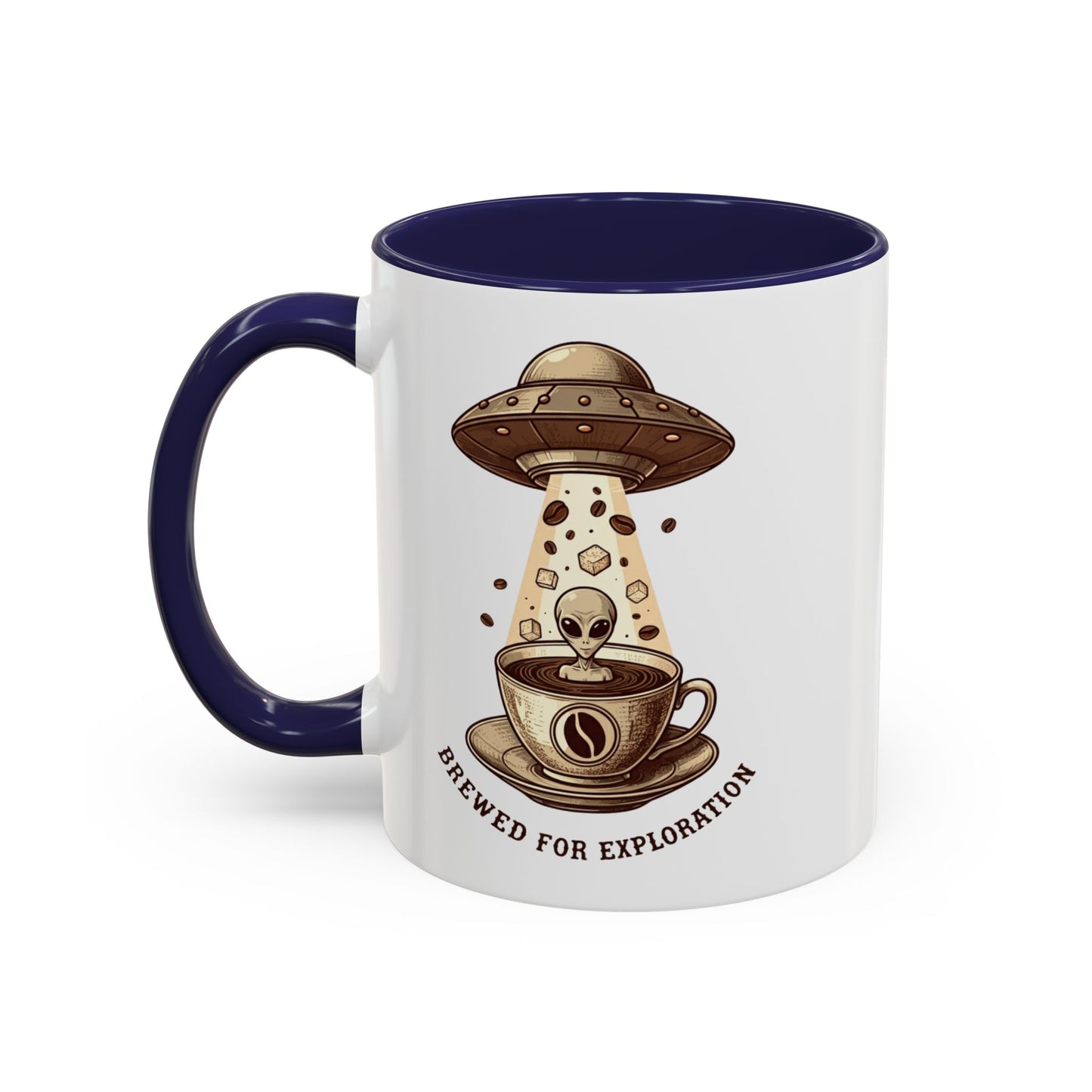 Brewed for exploration Accent Coffee Mug (11, 15oz) - StyleMZ