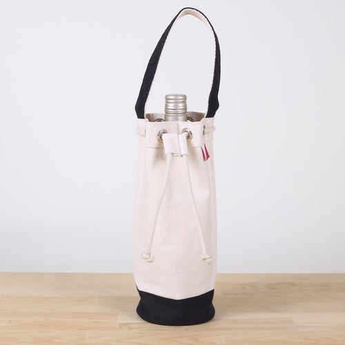 Single Bottle Wine Champagne Bag with Cinch Top Design