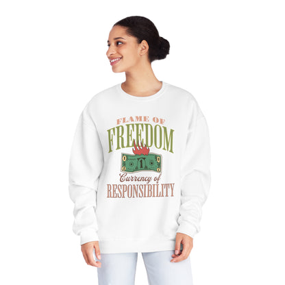 Korea - Currency of freedom Unisex NuBlend® Crewneck Sweatshirt - StyleMZ - Stylemz