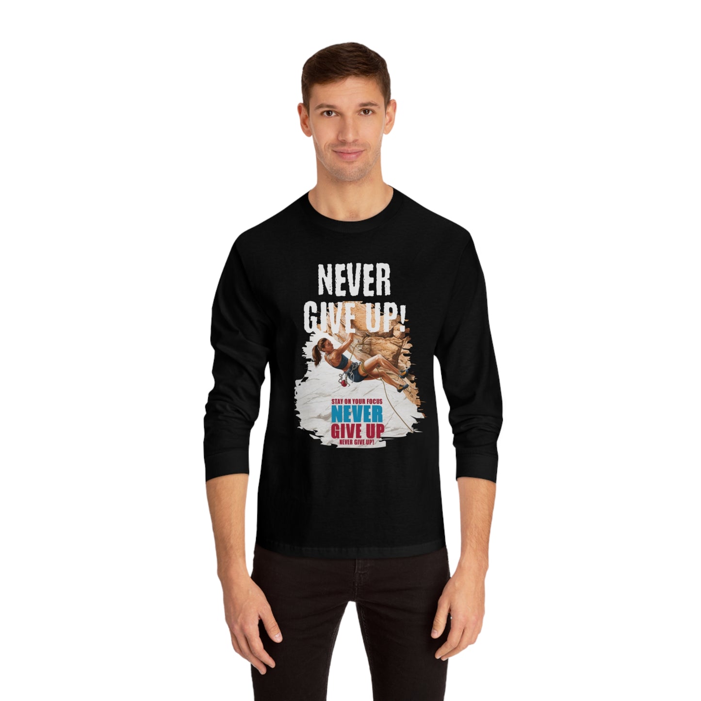 Korea -  Stay on your focus Unisex Classic Long Sleeve T-Shirt  - StyleMZ