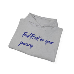 Find Rest on the Journey Unisex Heavy Blend™ Hooded Sweatshirt  - Korea  - StyleMZ