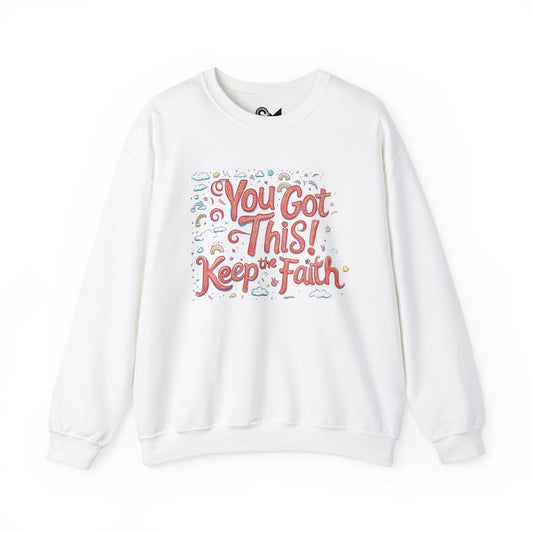 Keep the faith Unisex Heavy Blend™ Crewneck Sweatshirt - StyleMZ - Stylemz