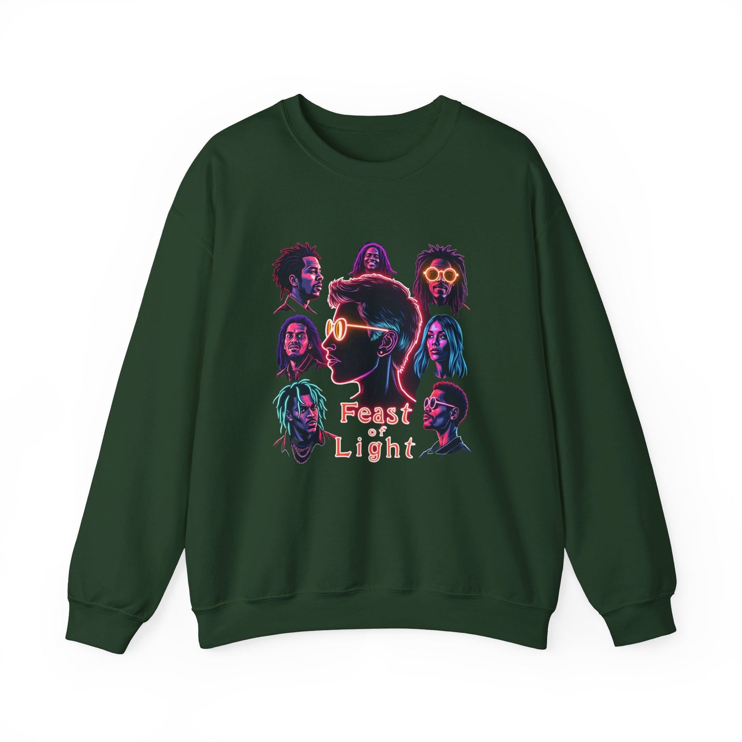 Korea -  Feast of light Unisex Heavy Blend™ Crewneck Sweatshirt  - StyleMZ