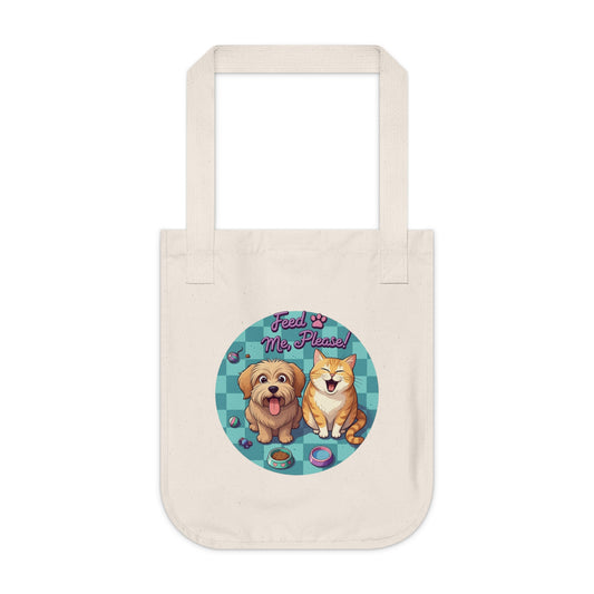 StyleMZ -  StyleMZ -  Feed me please! Organic Canvas Tote Bag  - StyleMZ