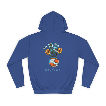 Day Social Unisex College Hoodie for Casual Wear and Gifts