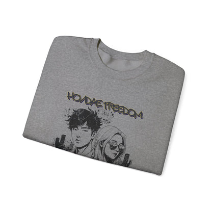 HongDae Freedom Unisex Heavy Blend™ Crewneck Sweatshirt - StyleMZ