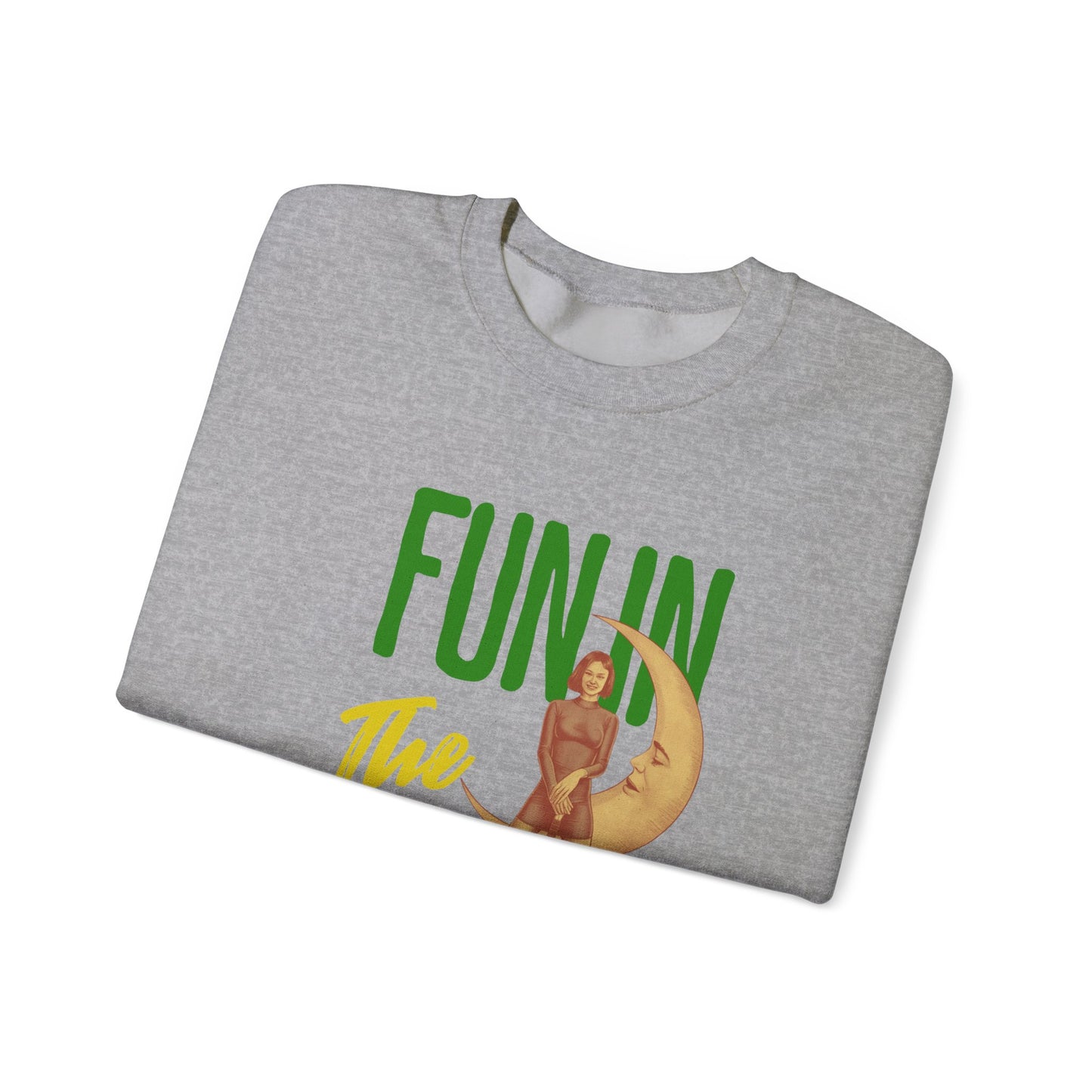 Fun in the crescent Unisex Heavy Blend™ Crewneck Sweatshirt - StyleMZ