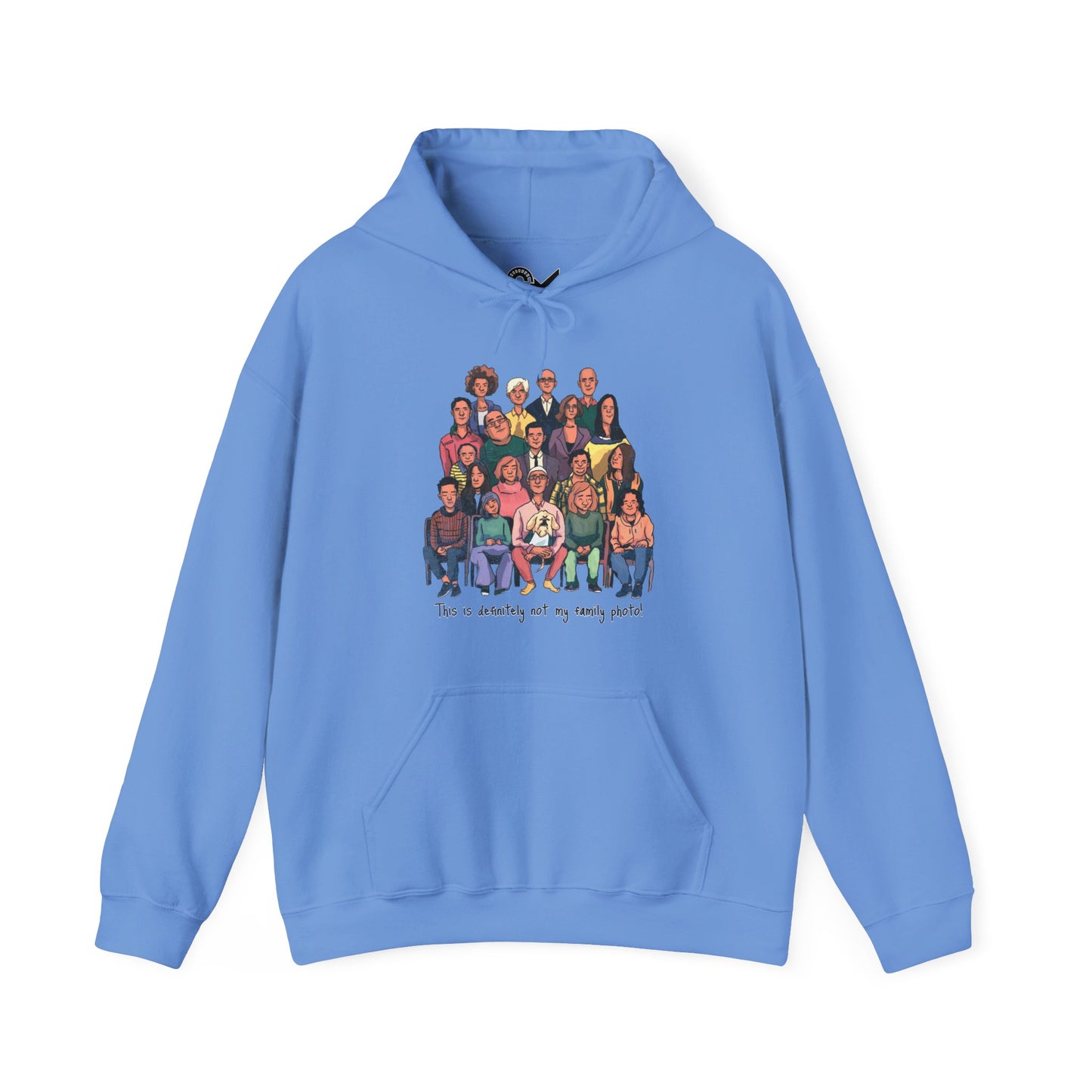 Definitely not my family photo Unisex Heavy Blend™ Hooded Sweatshirt - StyleMZ