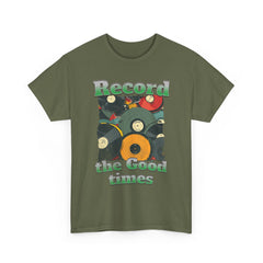 Record the good times Unisex Heavy Cotton Tee  - StyleMZ