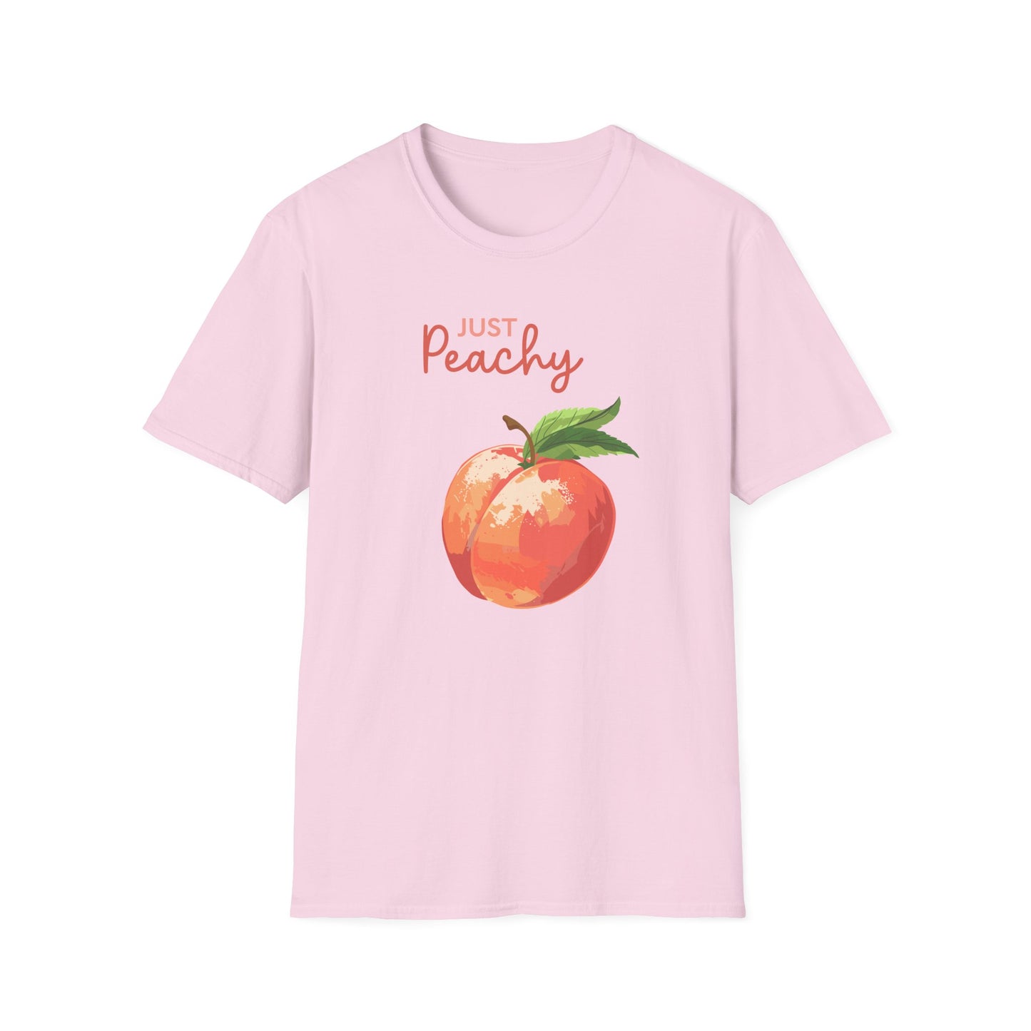 Just Peachy Unisex Softstyle T-Shirt - Summer Fruit Casual Tee